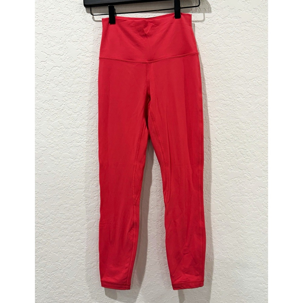 lululemon Women's Sonic Pink Under Ankle High Waisted Align Leggings Size 4